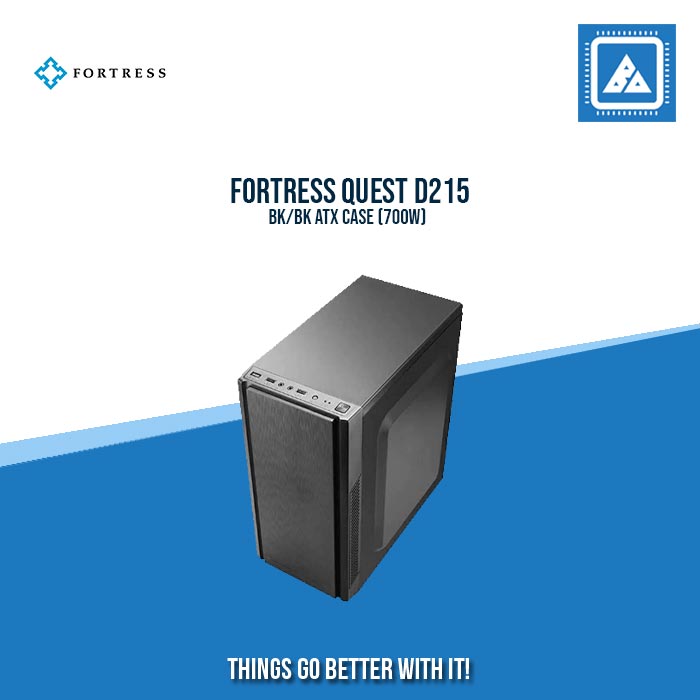 FORTRESS QUEST D215 BK/BK ATX CASE (700W) FORTRESS QUEST D215 BK/BK ATX CASE (700W)